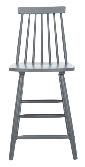 Safavieh BEAUFORT Counter Stool - Stylish Spindle Back Design for Modern Farmhouse Charm - Set of Two Grey BST8501D-SET2