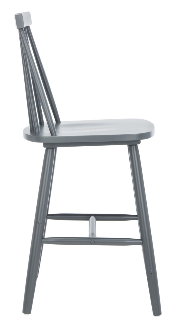 Safavieh BEAUFORT Counter Stool - Stylish Spindle Back Design for Modern Farmhouse Charm - Set of Two Grey BST8501D-SET2