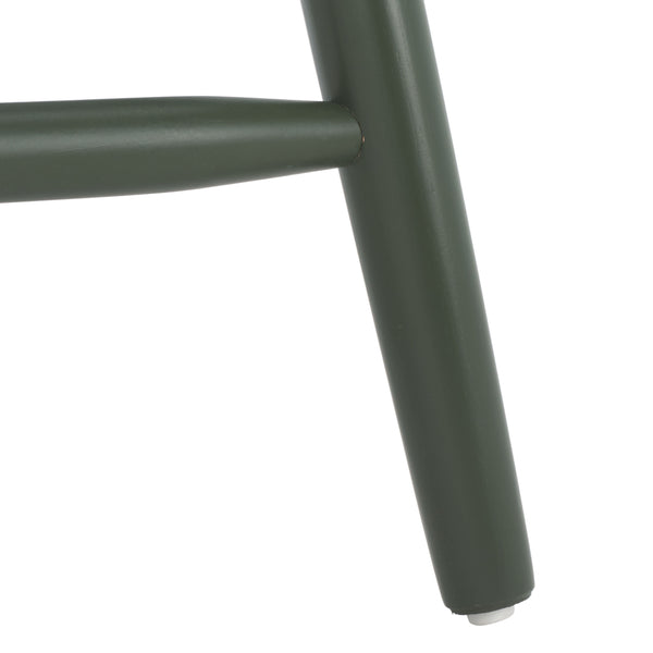 Safavieh Beaufort Counter Stool Set Of 2 - Modern Farmhouse Charm With Iconic Spindle Back And Rubberwood Frame Garden Green Wood Bst8501g-set2