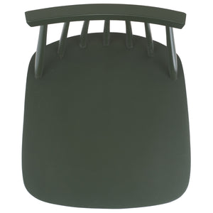 Safavieh Beaufort Counter Stool Set Of 2 - Modern Farmhouse Charm With Iconic Spindle Back And Rubberwood Frame Garden Green Wood Bst8501g-set2