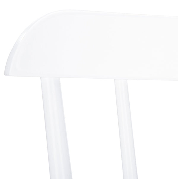 Safavieh GALENA Bar Stool Set of Two - Timeless Farmhouse Design for Stylish Home Bars and Kitchen Spaces White BST8502A-SET2