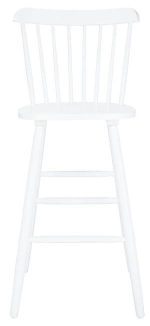 Safavieh GALENA Bar Stool Set of Two - Timeless Farmhouse Design for Stylish Home Bars and Kitchen Spaces White BST8502A-SET2