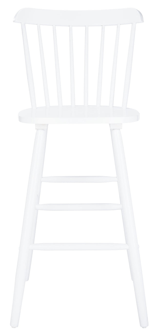 Safavieh GALENA Bar Stool Set of Two - Timeless Farmhouse Design for Stylish Home Bars and Kitchen Spaces White BST8502A-SET2