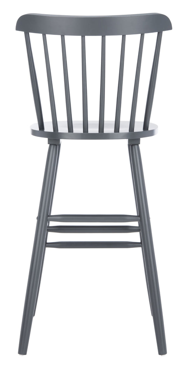 Safavieh GALENA Bar Stool Set of Two - Classic Grey Farmhouse Style for Kitchen, Bar & Counter Seating BST8502D-SET2