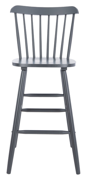 Safavieh GALENA Bar Stool Set of Two - Classic Grey Farmhouse Style for Kitchen, Bar & Counter Seating BST8502D-SET2