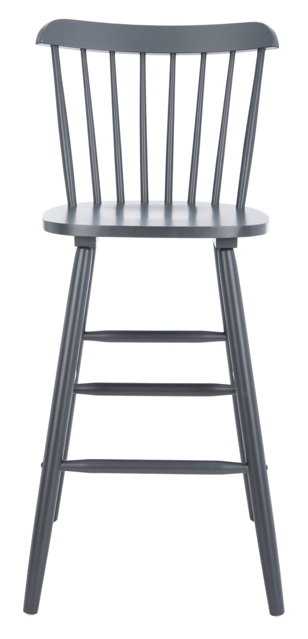 Safavieh GALENA Bar Stool Set of Two - Classic Grey Farmhouse Style for Kitchen, Bar & Counter Seating BST8502D-SET2