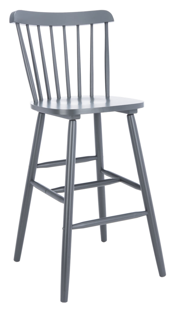 Safavieh GALENA Bar Stool Set of Two - Classic Grey Farmhouse Style for Kitchen, Bar & Counter Seating BST8502D-SET2