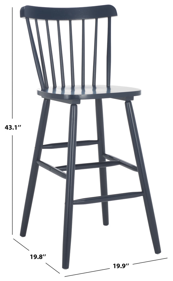 Safavieh Galena Bar Stool Set Of 2 – Timeless Farmhouse Elegance In Classic Americana Style For Any Space Grey Wood Bst8502e-set2