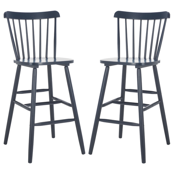 Safavieh Galena Bar Stool Set Of 2 – Timeless Farmhouse Elegance In Classic Americana Style For Any Space Grey Wood Bst8502e-set2