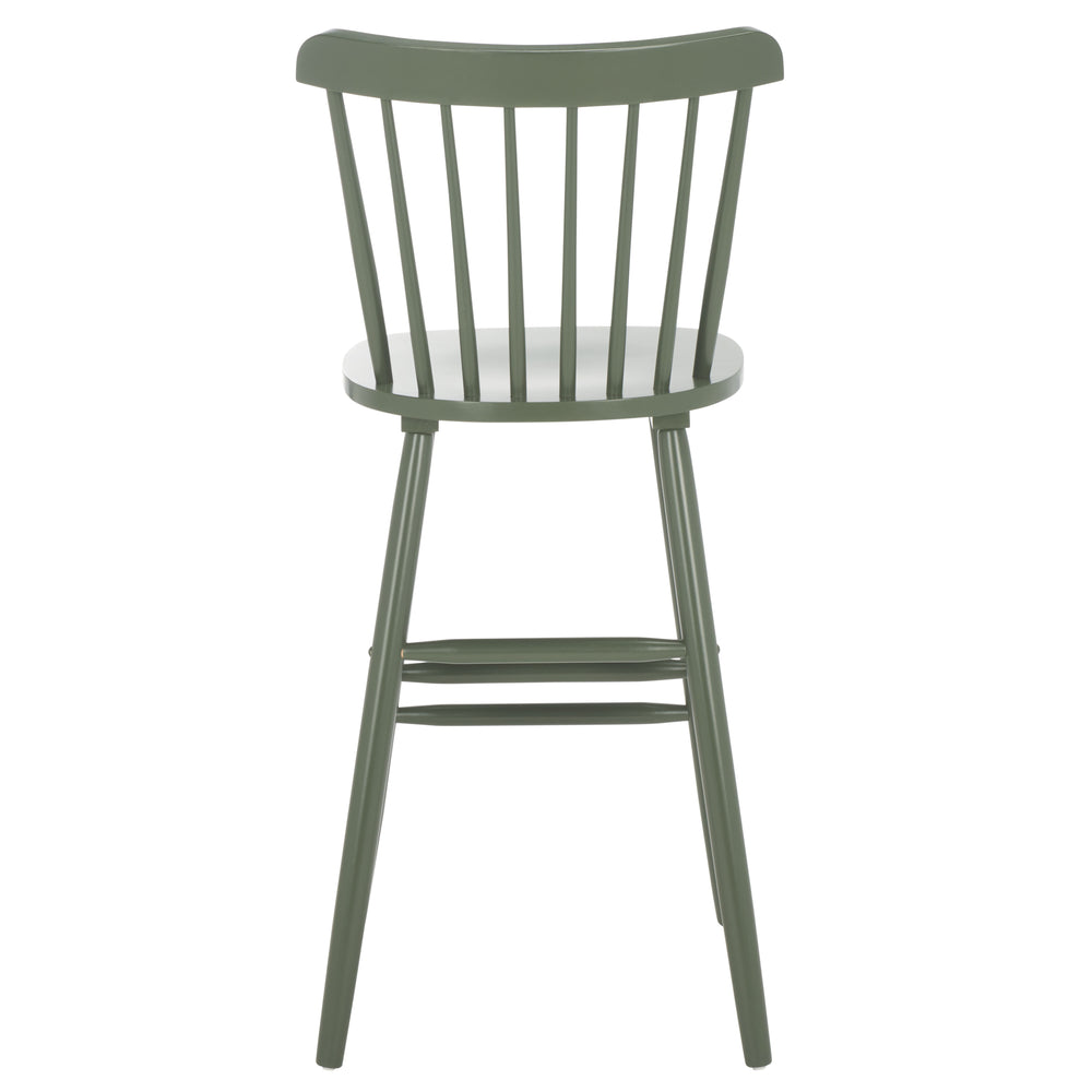 Safavieh Galena Bar Stool Set Of 2 – Timeless Farmhouse Elegance In Classic Americana Style For Any Space Dusty Green Wood Bst8502f-set2