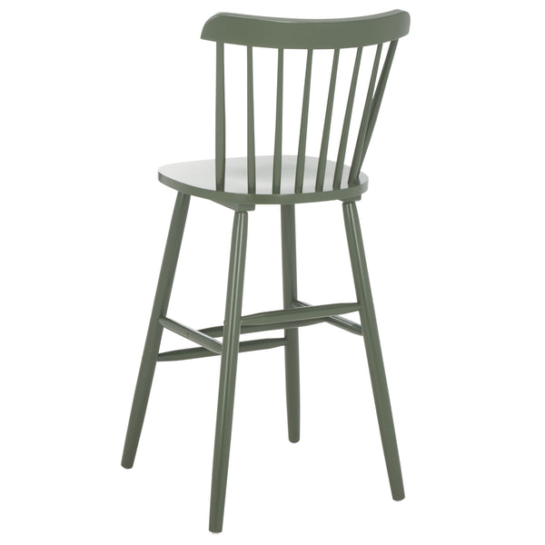 Safavieh Galena Bar Stool Set Of 2 – Timeless Farmhouse Elegance In Classic Americana Style For Any Space Dusty Green Wood Bst8502f-set2