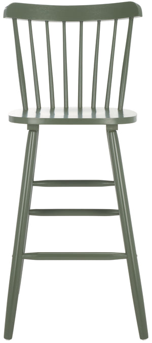 Safavieh Galena Bar Stool Set Of 2 – Timeless Farmhouse Elegance In Classic Americana Style For Any Space Dusty Green Wood Bst8502f-set2