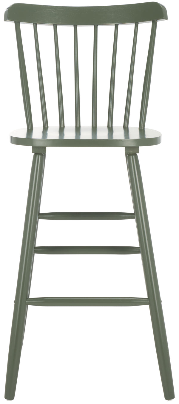 Safavieh Galena Bar Stool Set Of 2 – Timeless Farmhouse Elegance In Classic Americana Style For Any Space Dusty Green Wood Bst8502f-set2