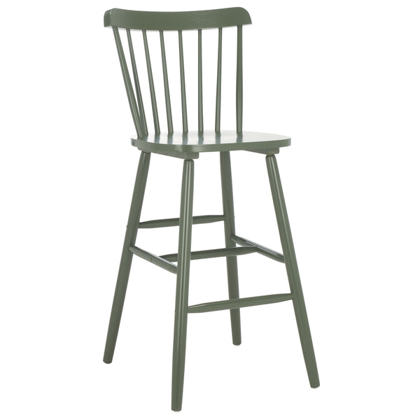 Safavieh Galena Bar Stool Set Of 2 – Timeless Farmhouse Elegance In Classic Americana Style For Any Space Dusty Green Wood Bst8502f-set2
