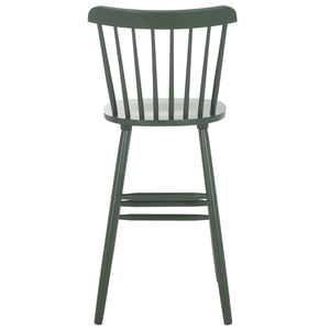 Safavieh Galena Bar Stool Set Of 2 – Timeless Farmhouse Elegance In Classic Americana Style For Any Space Garden Green Wood Bst8502g-set2
