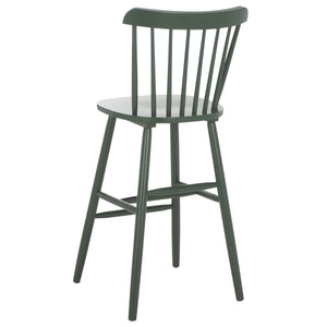 Safavieh Galena Bar Stool Set Of 2 – Timeless Farmhouse Elegance In Classic Americana Style For Any Space Garden Green Wood Bst8502g-set2