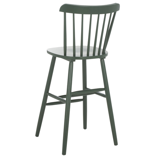 Safavieh Galena Bar Stool Set Of 2 – Timeless Farmhouse Elegance In Classic Americana Style For Any Space Garden Green Wood Bst8502g-set2