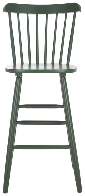 Safavieh Galena Bar Stool Set Of 2 – Timeless Farmhouse Elegance In Classic Americana Style For Any Space Garden Green Wood Bst8502g-set2