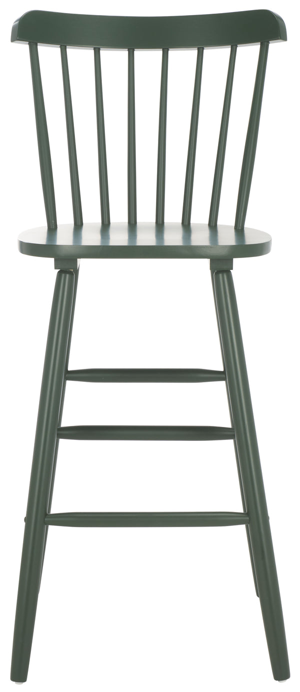 Safavieh Galena Bar Stool Set Of 2 – Timeless Farmhouse Elegance In Classic Americana Style For Any Space Garden Green Wood Bst8502g-set2