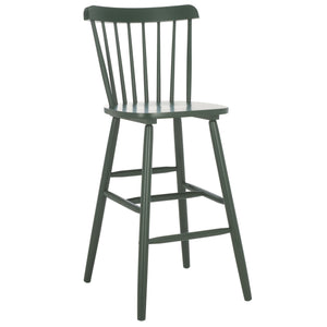 Safavieh Galena Bar Stool Set Of 2 – Timeless Farmhouse Elegance In Classic Americana Style For Any Space Garden Green Wood Bst8502g-set2