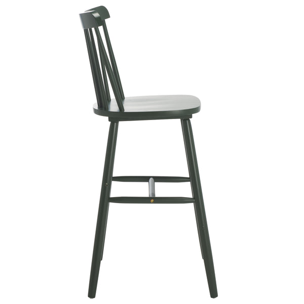 Safavieh Galena Bar Stool Set Of 2 – Timeless Farmhouse Elegance In Classic Americana Style For Any Space Garden Green Wood Bst8502g-set2