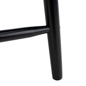 Safavieh GALENA Counter Stool - Timeless Farmhouse Charm with Classic Spindle Back and Durable Rubberwood Design Black BST8503B-SET2