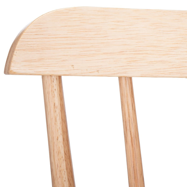 Safavieh GALENA Counter Stool - Timeless Farmhouse Charm with Classic Spindle Back and Durable Rubberwood Design Natural BST8503C-SET2