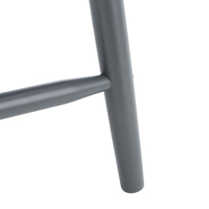 Safavieh GALENA Counter Stool - Timeless Farmhouse Charm with Classic Spindle Back and Durable Rubberwood Design Grey BST8503D-SET2