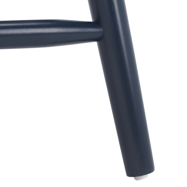 Safavieh Galena Counter Stool Set Of 2 - Chic Spindle Back Design In Classic White For Rustic Kitchen Style Navy Wood Bst8503e-set2