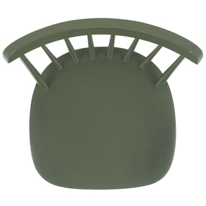 Safavieh Galena Counter Stool Set Of 2 - Chic Spindle Back Design In Classic White For Rustic Kitchen Style Dusty Green Wood Bst8503f-set2