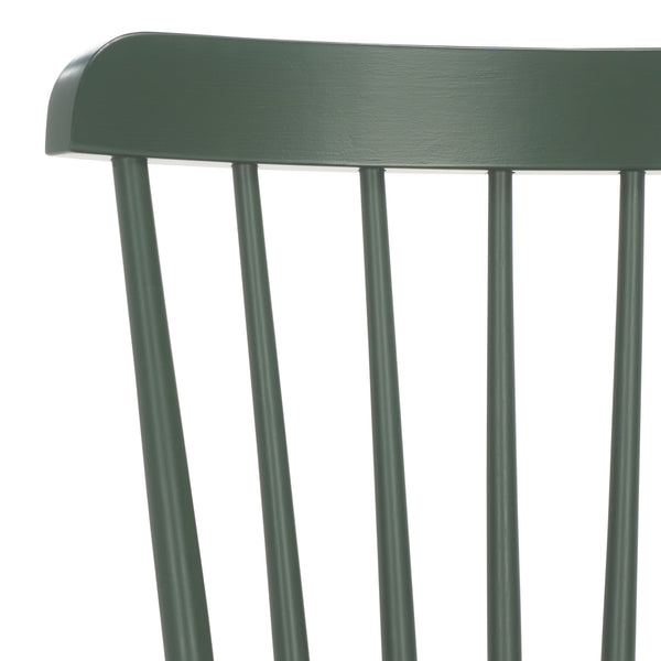 Safavieh Galena Counter Stool Set Of 2 - Chic Spindle Back Design In Classic White For Rustic Kitchen Style Garden Green Wood Bst8503g-set2