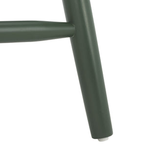 Safavieh Galena Counter Stool Set Of 2 - Chic Spindle Back Design In Classic White For Rustic Kitchen Style Garden Green Wood Bst8503g-set2