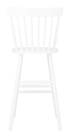 Safavieh PROVIDENCE Bar Stool Set – Timeless Spindle Back Design for Elegant Home Bars & Kitchen Spaces White BST8504A-SET2