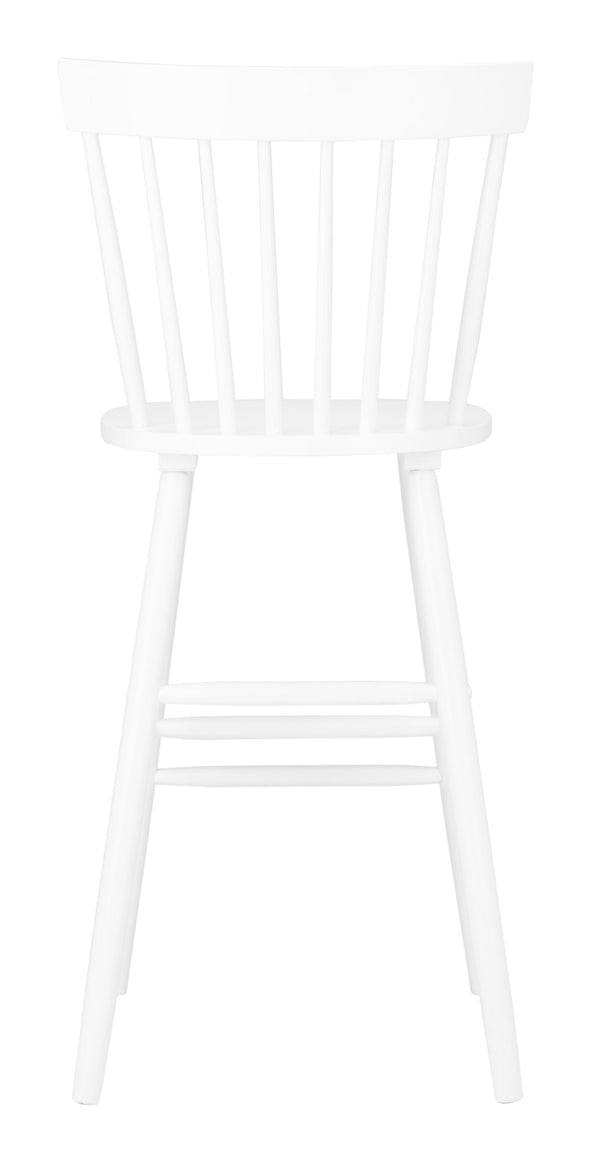 Safavieh PROVIDENCE Bar Stool Set – Timeless Spindle Back Design for Elegant Home Bars & Kitchen Spaces White BST8504A-SET2