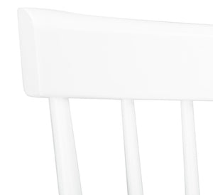 Safavieh PROVIDENCE Bar Stool Set – Timeless Spindle Back Design for Elegant Home Bars & Kitchen Spaces White BST8504A-SET2