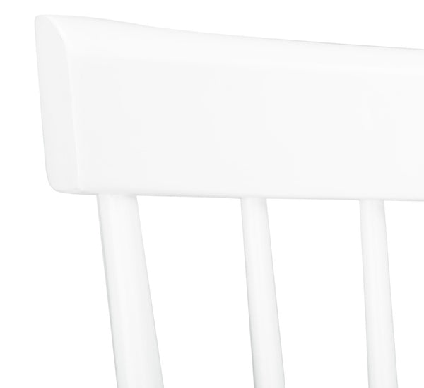 Safavieh PROVIDENCE Bar Stool Set – Timeless Spindle Back Design for Elegant Home Bars & Kitchen Spaces White BST8504A-SET2