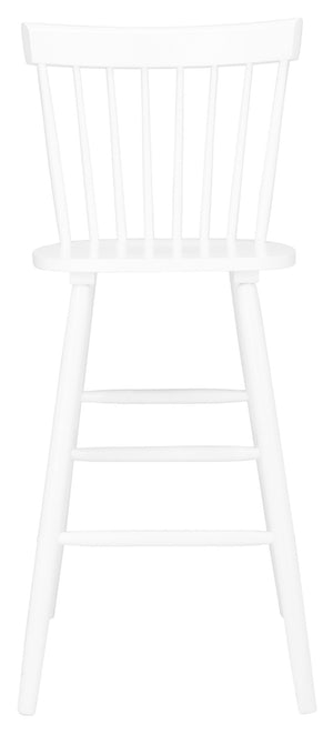 Safavieh PROVIDENCE Bar Stool Set – Timeless Spindle Back Design for Elegant Home Bars & Kitchen Spaces White BST8504A-SET2
