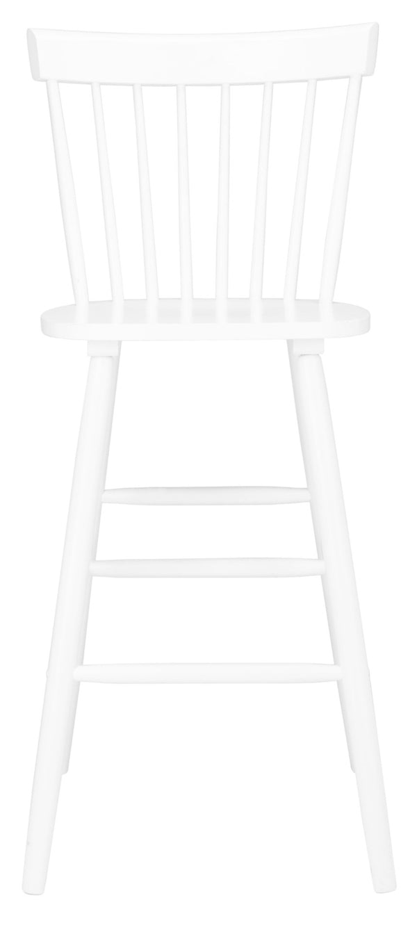 Safavieh PROVIDENCE Bar Stool Set – Timeless Spindle Back Design for Elegant Home Bars & Kitchen Spaces White BST8504A-SET2