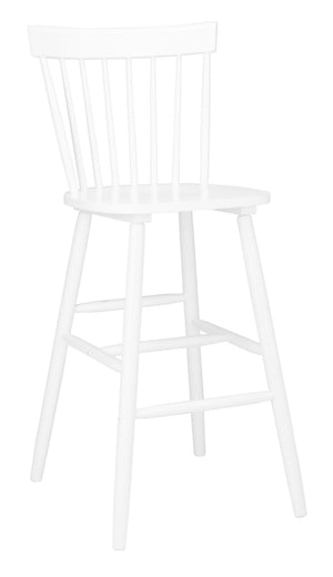 Safavieh PROVIDENCE Bar Stool Set – Timeless Spindle Back Design for Elegant Home Bars & Kitchen Spaces White BST8504A-SET2