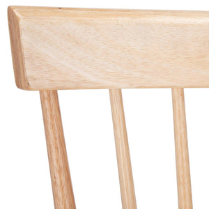 Safavieh PROVIDENCE Bar Stool Set – Timeless Spindle Back Design for Elegant Home Bars & Kitchen Spaces Natural BST8504C-SET2