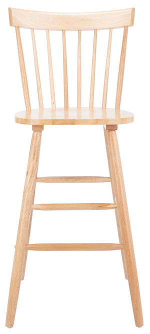 Safavieh PROVIDENCE Bar Stool Set – Timeless Spindle Back Design for Elegant Home Bars & Kitchen Spaces Natural BST8504C-SET2