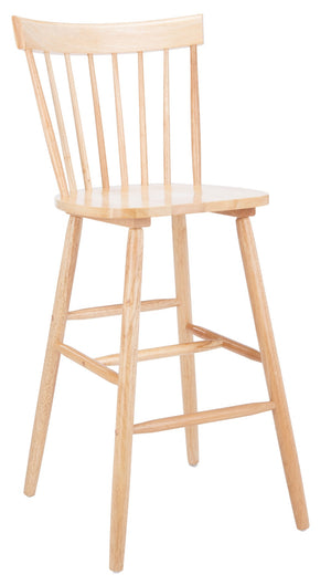 Safavieh PROVIDENCE Bar Stool Set – Timeless Spindle Back Design for Elegant Home Bars & Kitchen Spaces Natural BST8504C-SET2