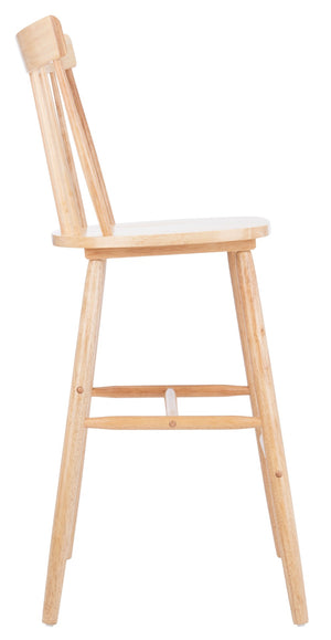 Safavieh PROVIDENCE Bar Stool Set – Timeless Spindle Back Design for Elegant Home Bars & Kitchen Spaces Natural BST8504C-SET2