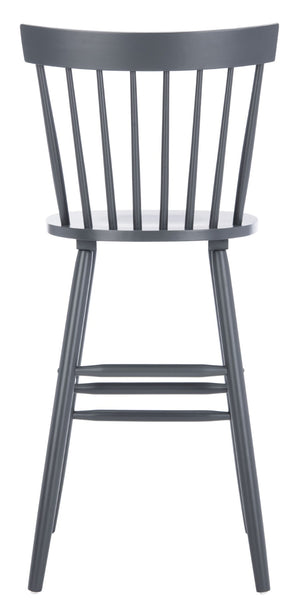 Safavieh PROVIDENCE Bar Stool Set – Timeless Spindle Back Design for Elegant Home Bars & Kitchen Spaces Grey BST8504D-SET2