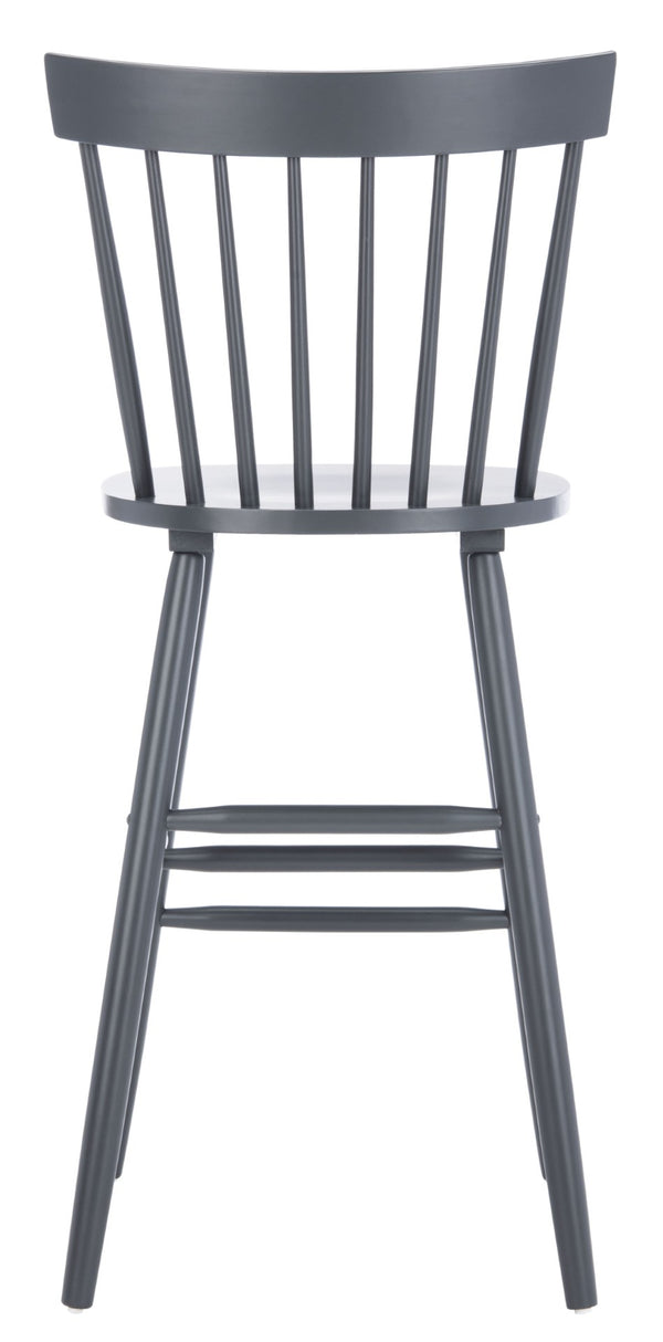 Safavieh PROVIDENCE Bar Stool Set – Timeless Spindle Back Design for Elegant Home Bars & Kitchen Spaces Grey BST8504D-SET2