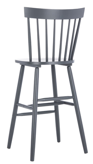 Safavieh PROVIDENCE Bar Stool Set – Timeless Spindle Back Design for Elegant Home Bars & Kitchen Spaces Grey BST8504D-SET2