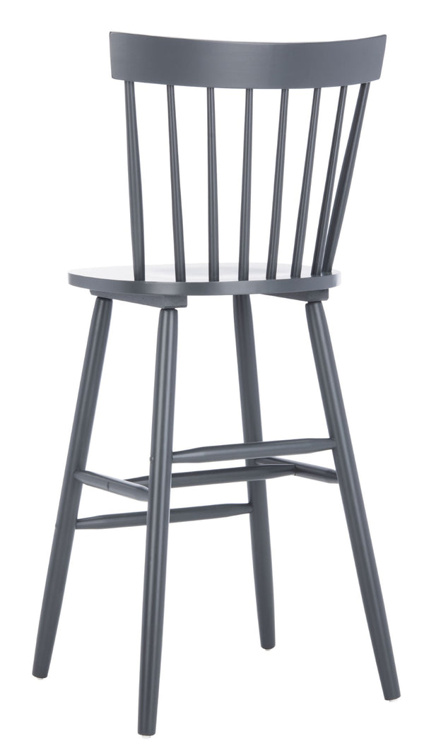 Safavieh PROVIDENCE Bar Stool Set – Timeless Spindle Back Design for Elegant Home Bars & Kitchen Spaces Grey BST8504D-SET2