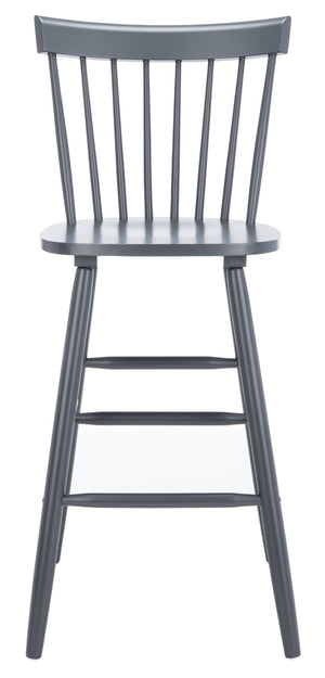 Safavieh PROVIDENCE Bar Stool Set – Timeless Spindle Back Design for Elegant Home Bars & Kitchen Spaces Grey BST8504D-SET2