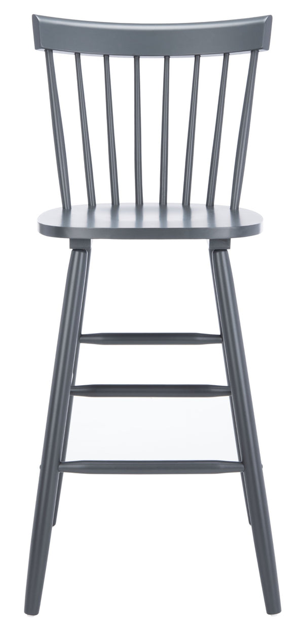 Safavieh PROVIDENCE Bar Stool Set – Timeless Spindle Back Design for Elegant Home Bars & Kitchen Spaces Grey BST8504D-SET2