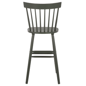 Safavieh Providence Bar Stool Set Of 2 - Elegant Rubberwood Design With Classic Spindle Back For Stylish Decor Dusty Green Wood Bst8504g-set2